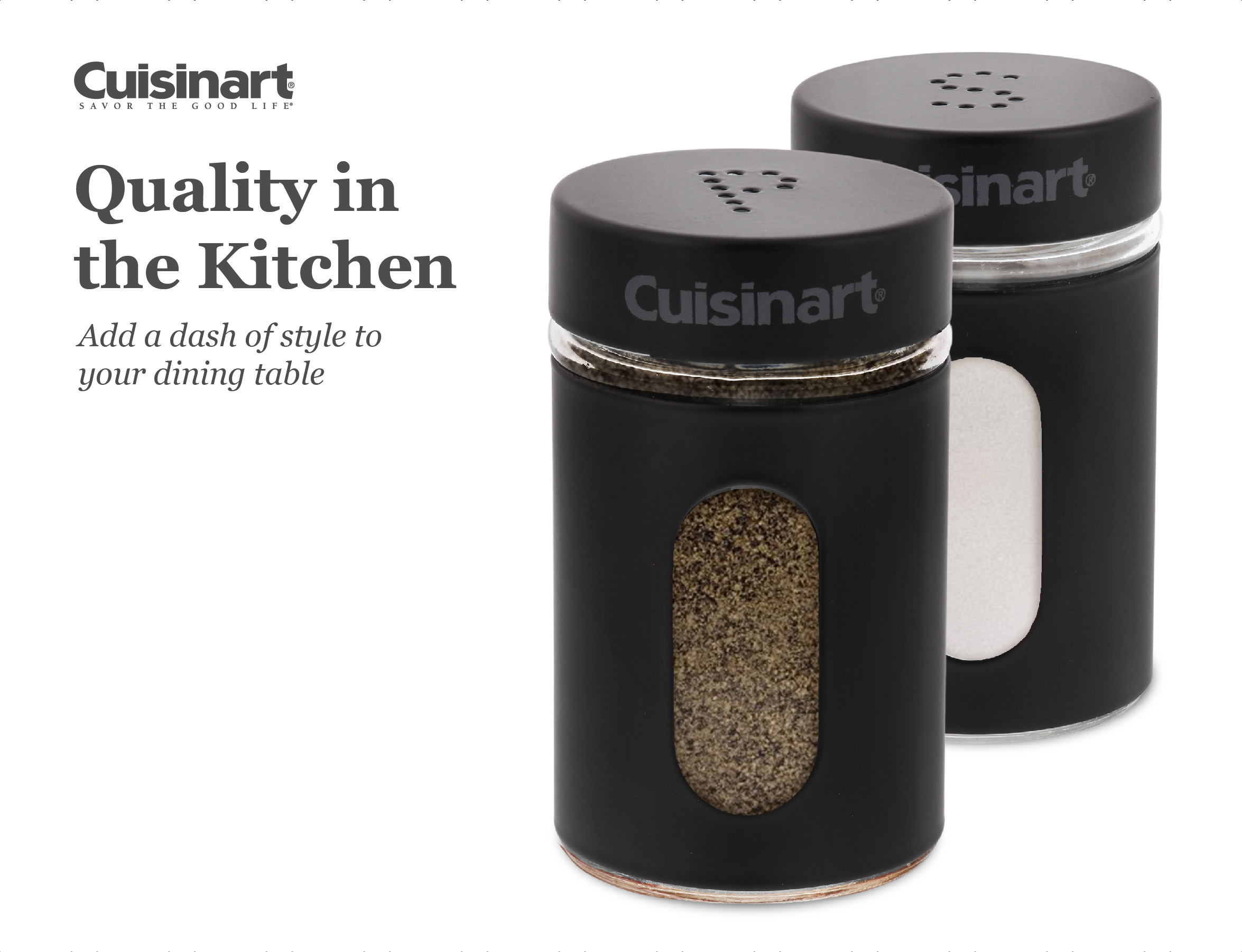 Cuisinart Salt and Pepper Shakers Set, 2.8 ounces Easy to Fill eBay