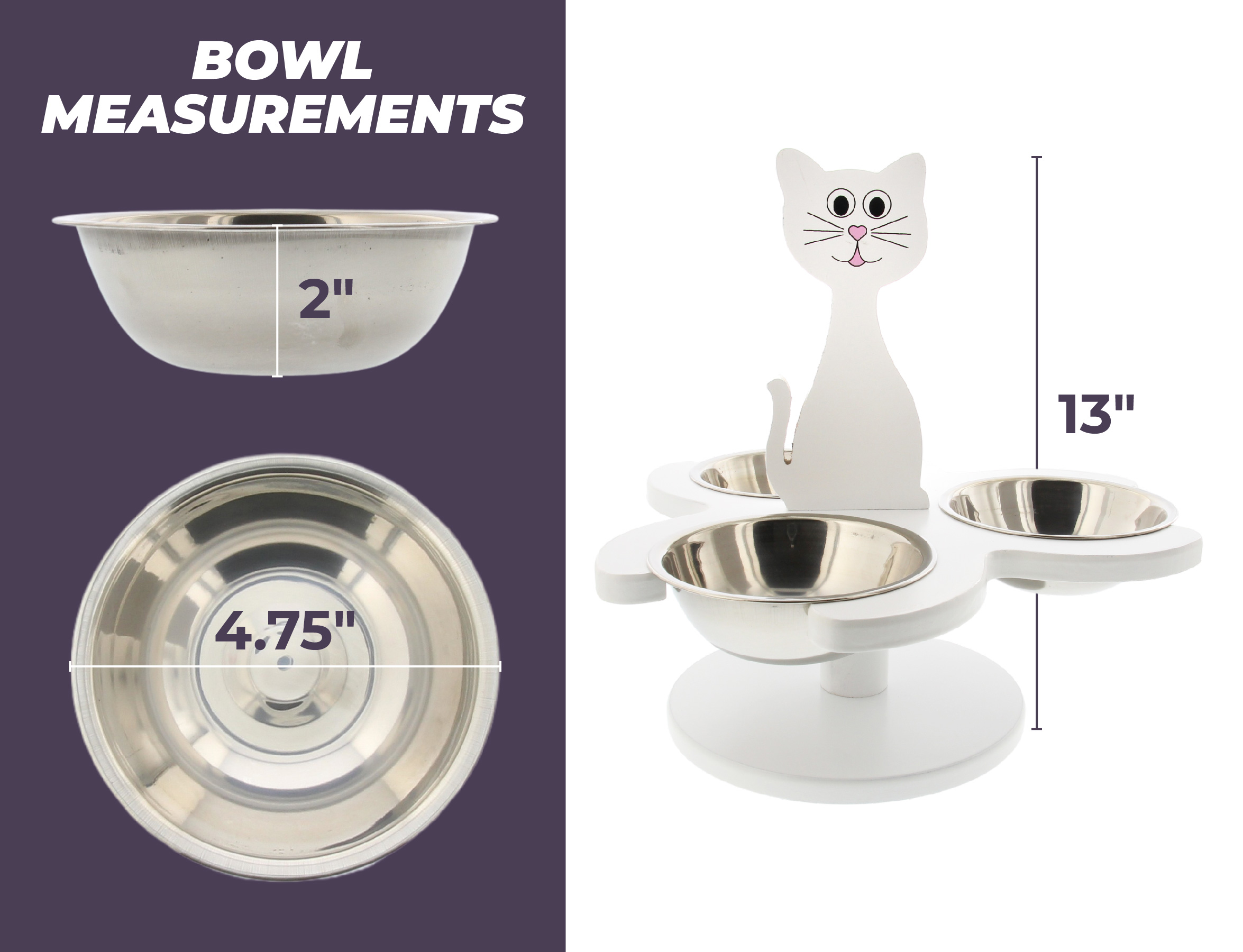 etna wooden multi cat feeder