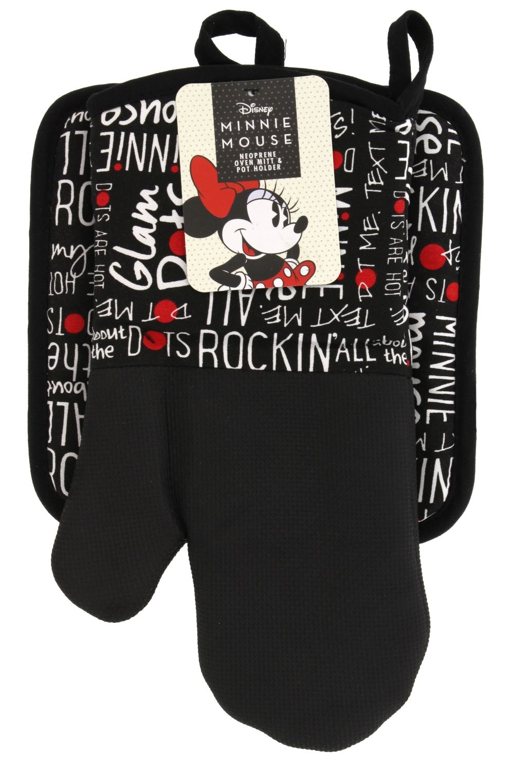 Disney Kitchen Oven Mitts or Potholder Set w/Neoprene for Easy NonSlip