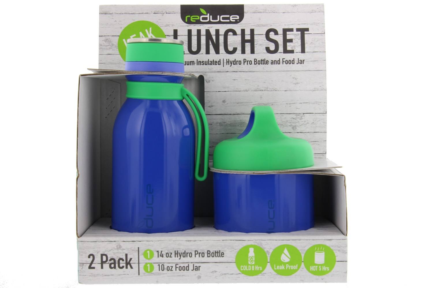 Reduce Kids Lunch Set14oz Hydro Pro Bottle, 10oz Food Jar Vacuum