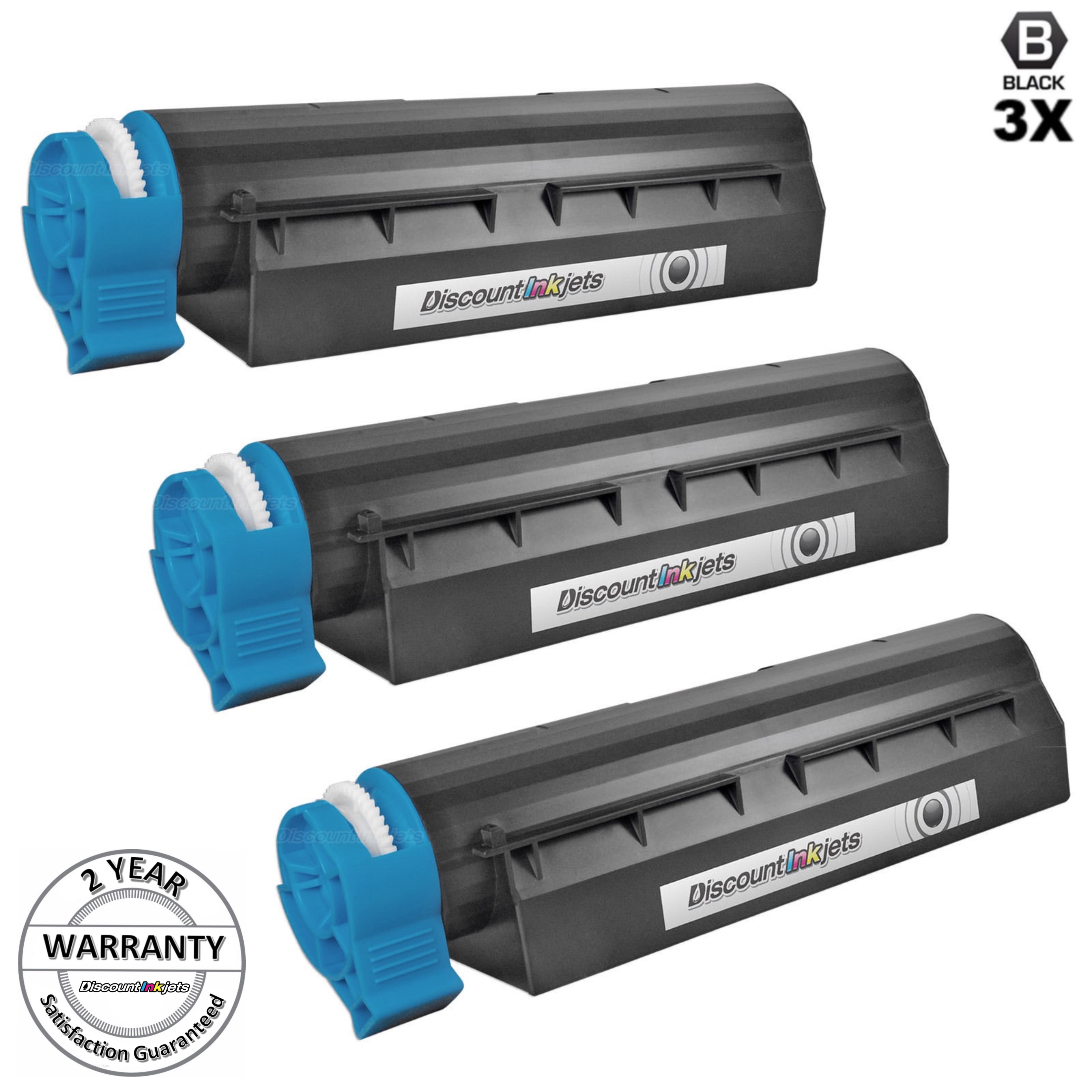 10 PACK 44574701 Black Printer Laser Toner Cartridge for Okidata Oki B411dn
