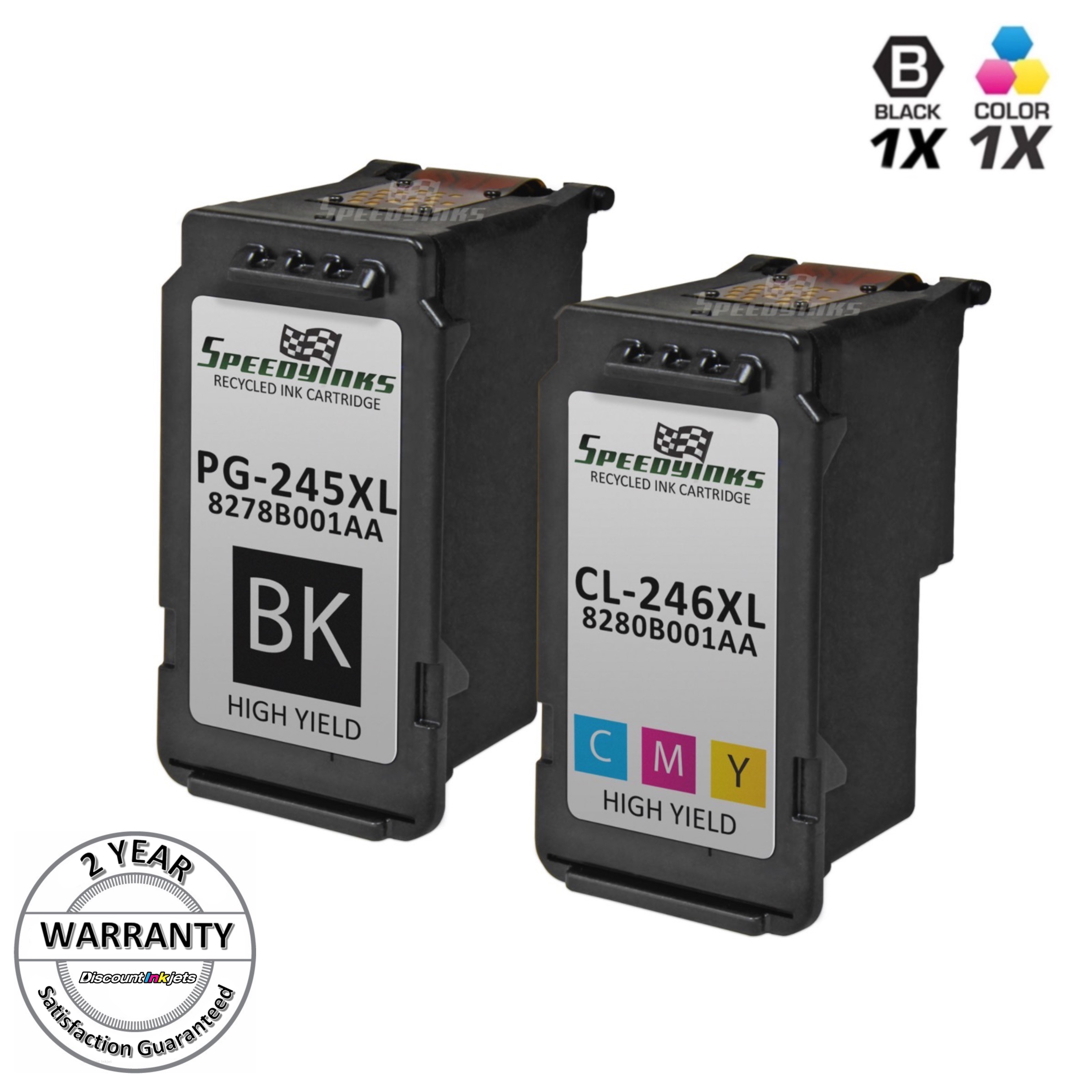 2 Black /& 1 Color Ink Cartridge For Canon PG-245XL CL-246XL PIXMA MG2520 MG2920
