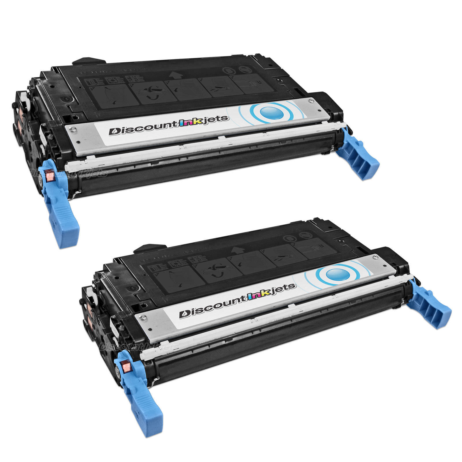 2pk Q6461A for HP 644A Remanufactured Cyan Toner Cartridge Color LaserJet 4730