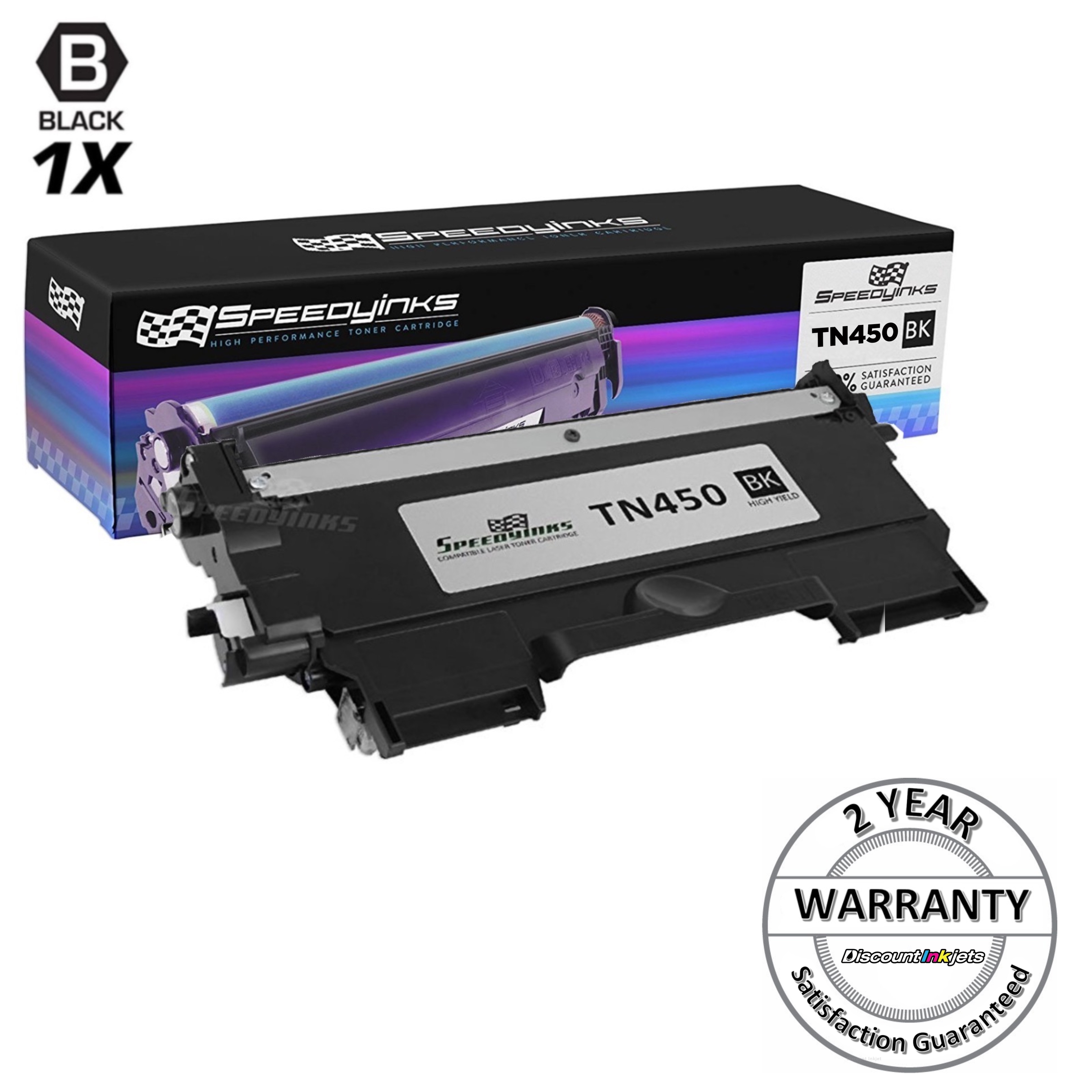 4 x High Yield TN-450 for Brother TN450 Toner DCP-7060D 7065DN MFC-7360N 7460DN