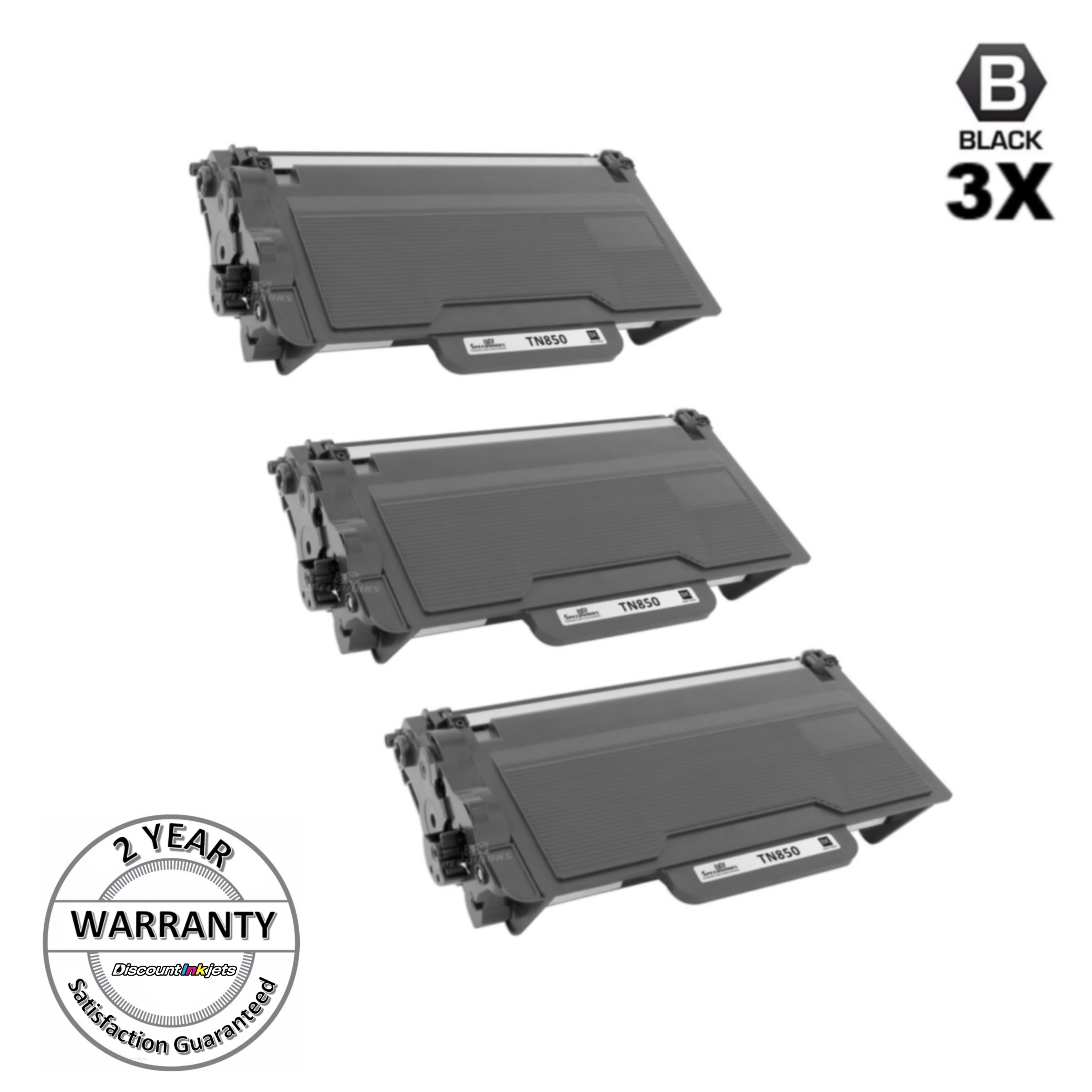3PK High Yield TN880 TN850 Toner For Brother DCP-L5650DN MFC-L6700DW MFC-L6800DW