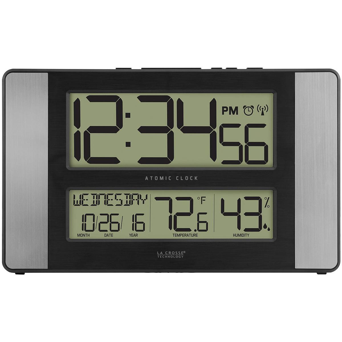 La Crosse Technology Atomic Digital Clock with Indoor Temperature