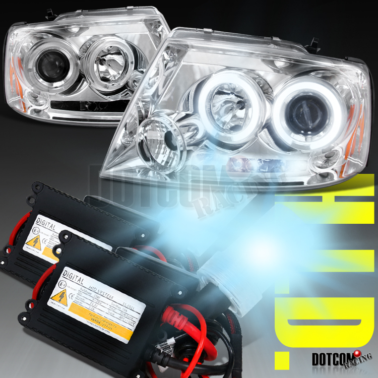 Slim Hid Conversion Kit 2004 2007 Ford F150 F 150 Clear Projector