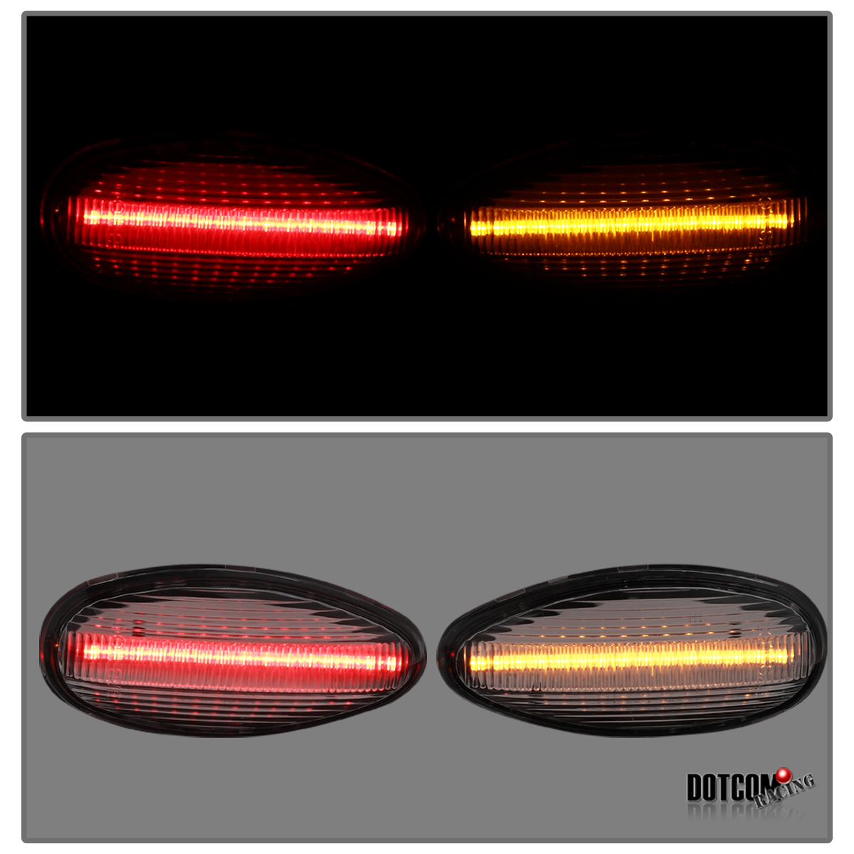 For 20012014 Silverado Sierra Dually LED Rear Fender Side Marker Lights 4PC eBay