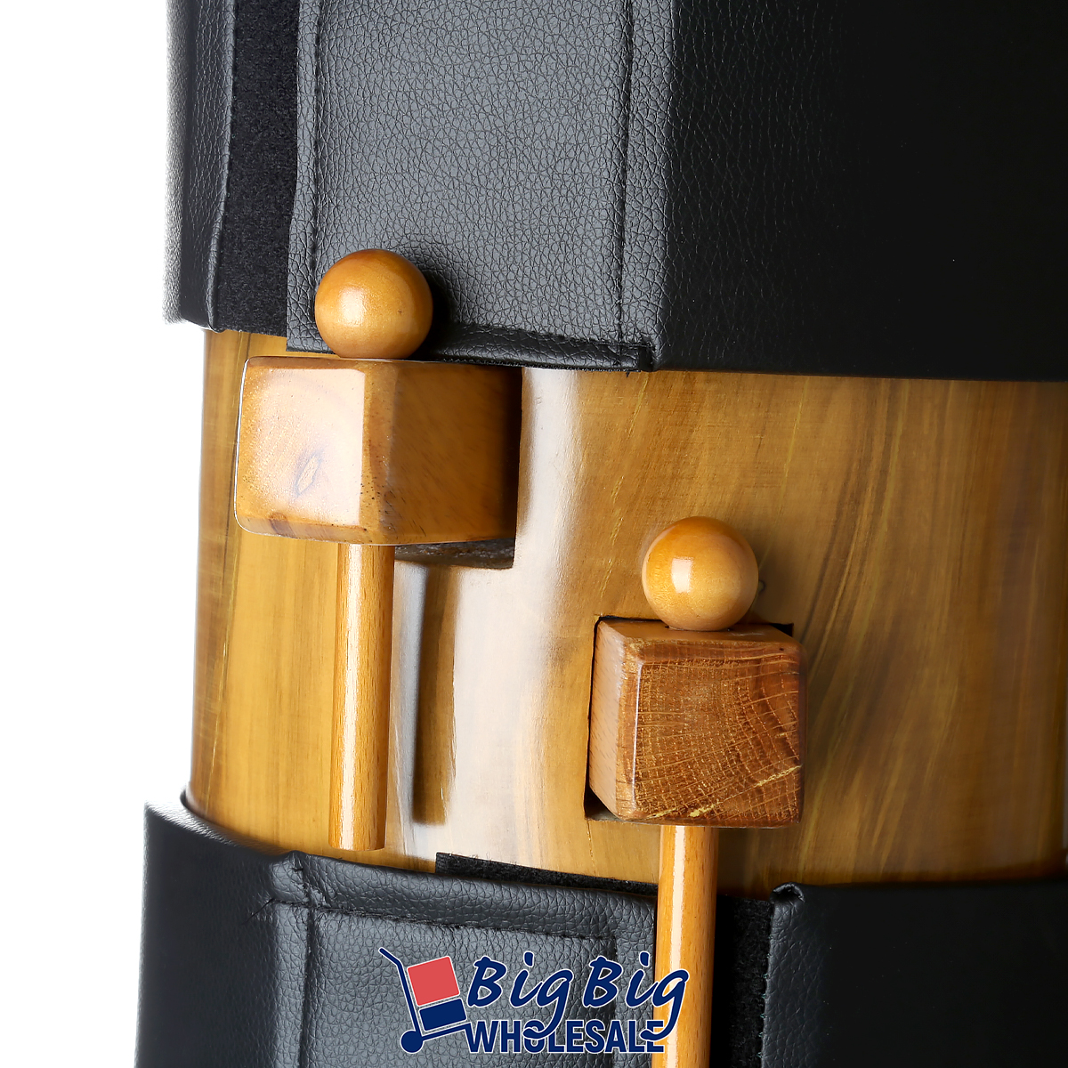 GENIQUA Wing Chun Wooden Dummy - Solid Wood Tripod Base Training Target For Martial Arts