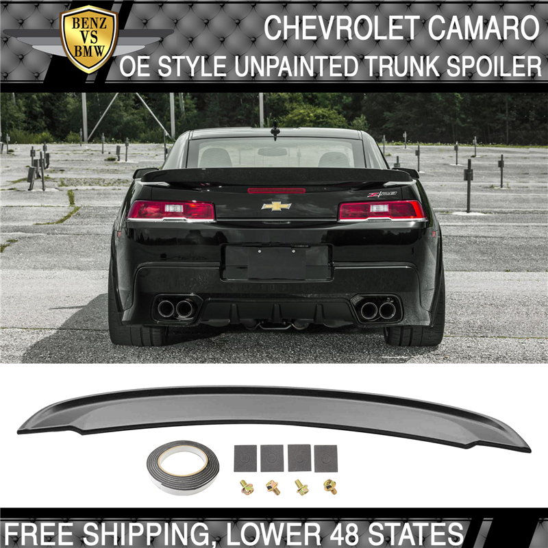For Chevy Camaro 14-15 Spoiler Factory High-Wing Style Flush Mount Rear Spoiler