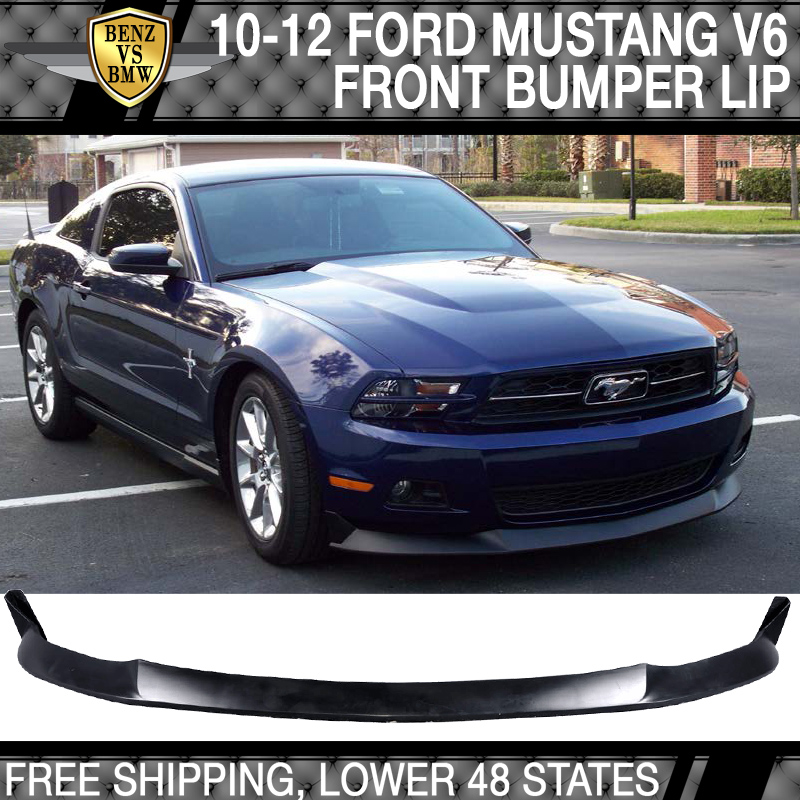 10 11 12 FORD MUSTANG V6 STL POLY URETHANE FRONT BUMPER LIP CHIN SPLITTER PU