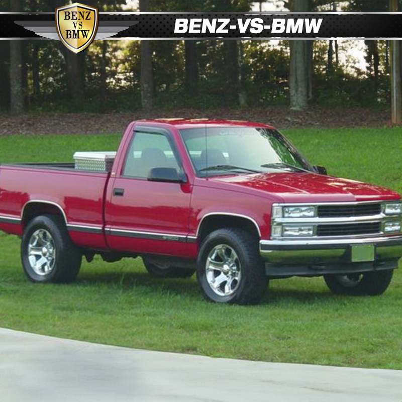 thumbnail image 2 of Slim Smoke Window Visors For 88-98 GMC C1500 & 95-99 Tahoe 92-99 Yukon | 2-Piece Set 2 of 5