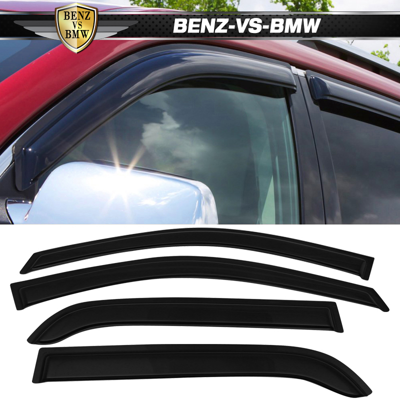 4-Piece Smoke Window Visor Deflector Set For Kia Stinger 2018-2023 – In-Channel Style By AVC