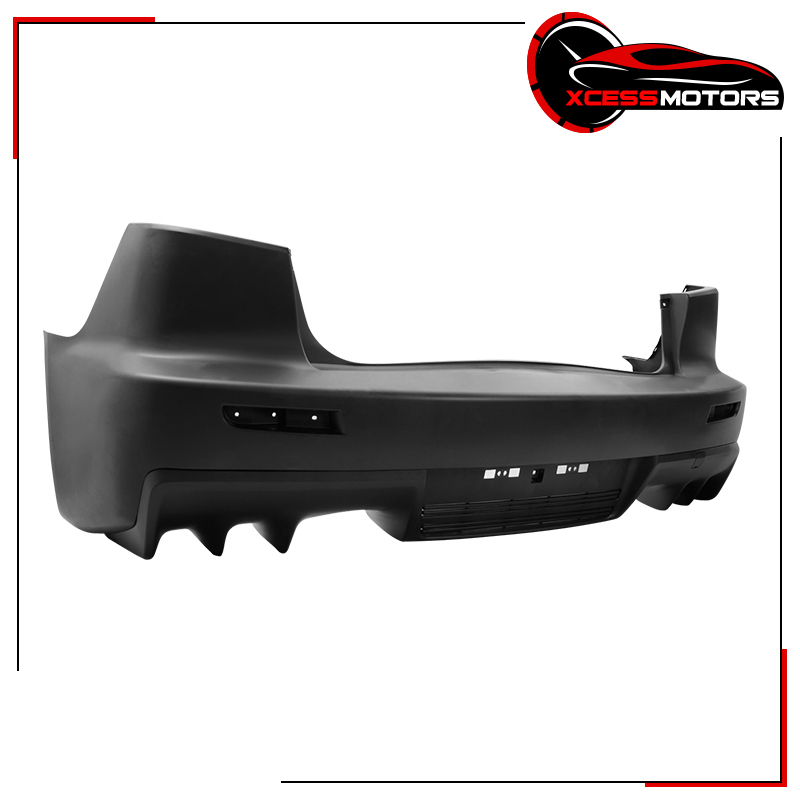 Fits 08-15 Lancer GT EVO X Rear Bumper Cover Dual Twin