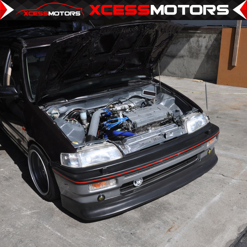 Fits 88-91 Honda Civic Zenki Z Style Front Bumper Lip Chin Spoiler