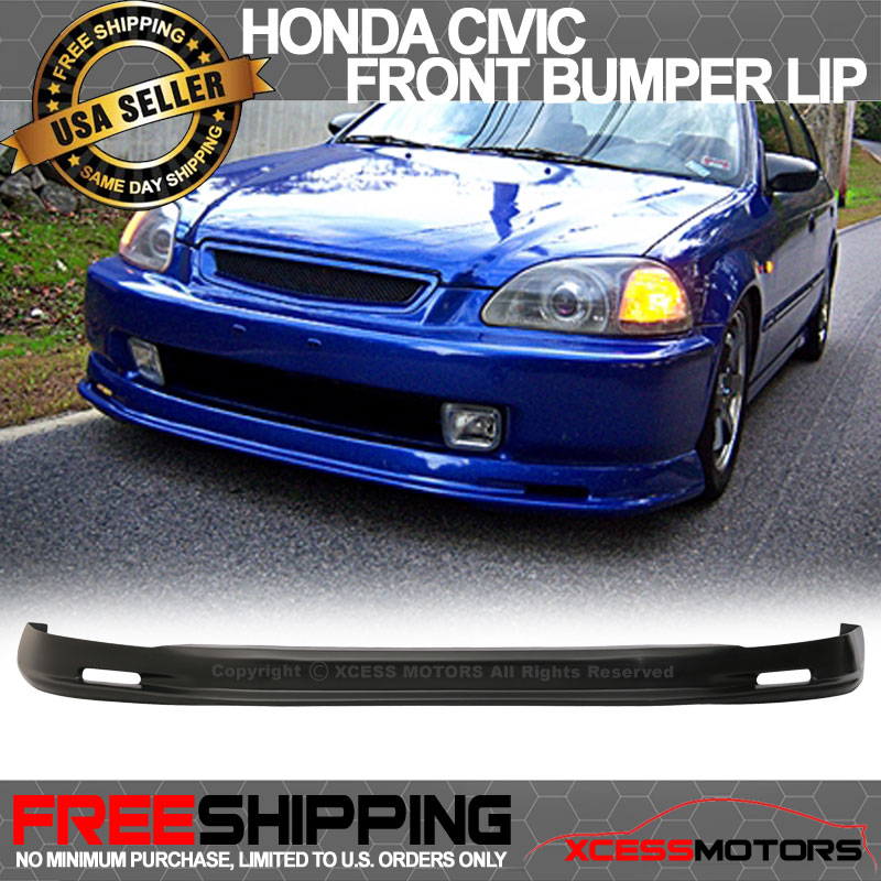 Mu-gen Style Front Bumper Lip Fits 96-98 Honda Civic 2dr Urethane