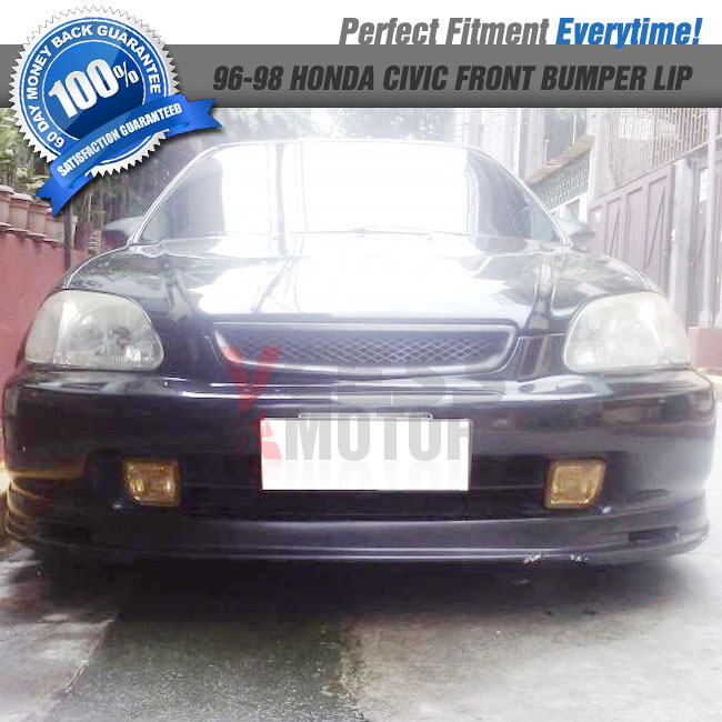 thumbnail image 2 of Xcessmotors CTR Style Front Bumper Lip For 96-98 Honda Civic EK – Unpainted PU 2 of 3