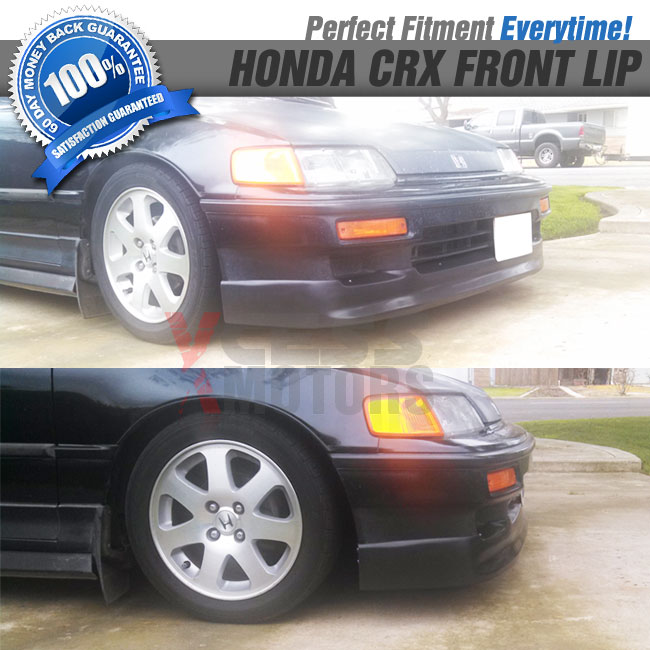 Fits 9091 Honda CRX Si Only CSStyle Front Bumper Lip Spoiler PU eBay