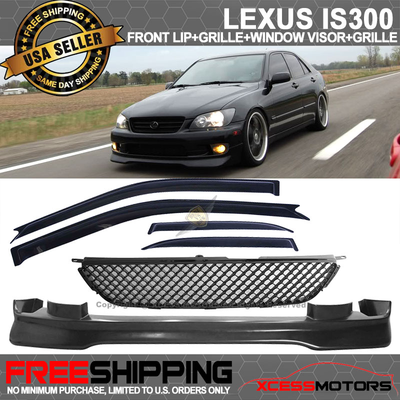 For 01-05 Lexus IS300 AMS Style Front Bumper Lip Spoiler Body Kit