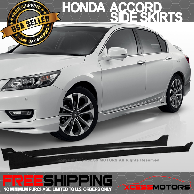 Fits 08-12 Honda Accord 4Door OE Style Side Skirt Polypropylene PP