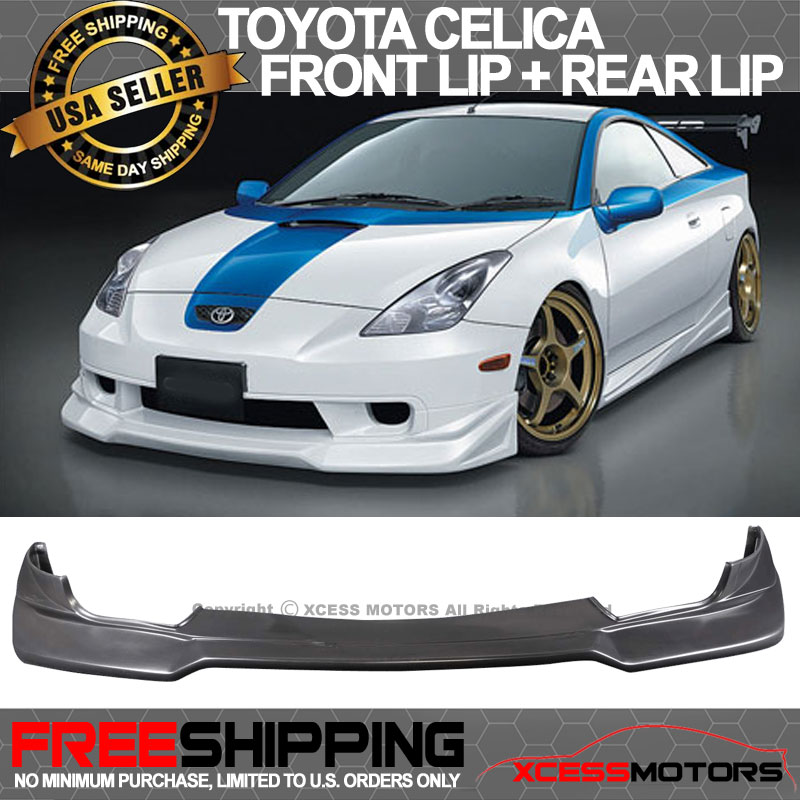 For 0002 Toyota Celica JDM VIP Style Front PU Bumper Lip+Rear PU