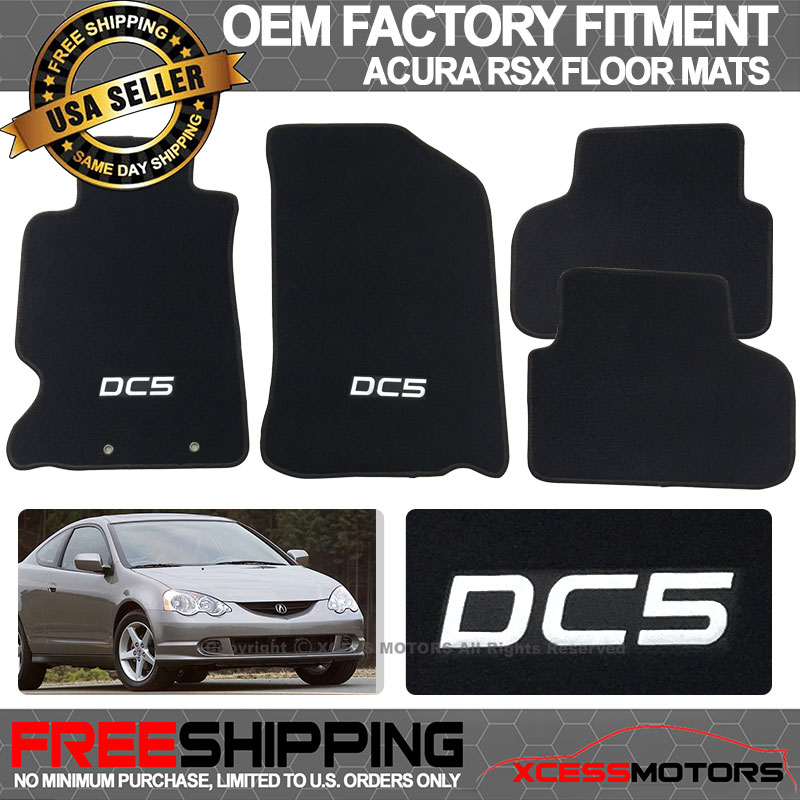 New Black Carpet Floor Mats Front Rear 3 Pieces Oe Fitment For 02