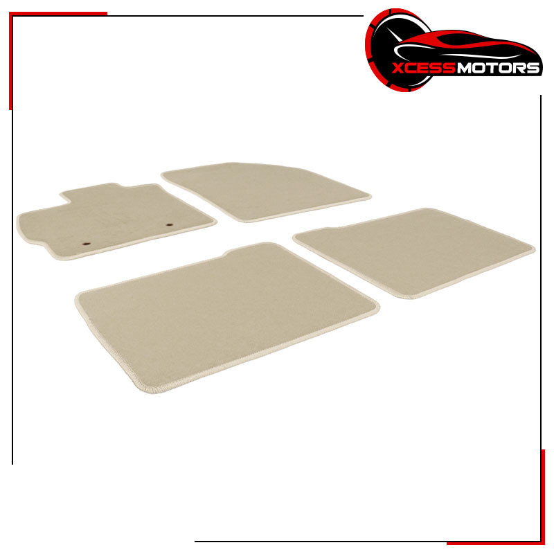 4-Piece Nylon Floor Mat Set For 2010-2011 Toyota Prius – Black, Front & Rear