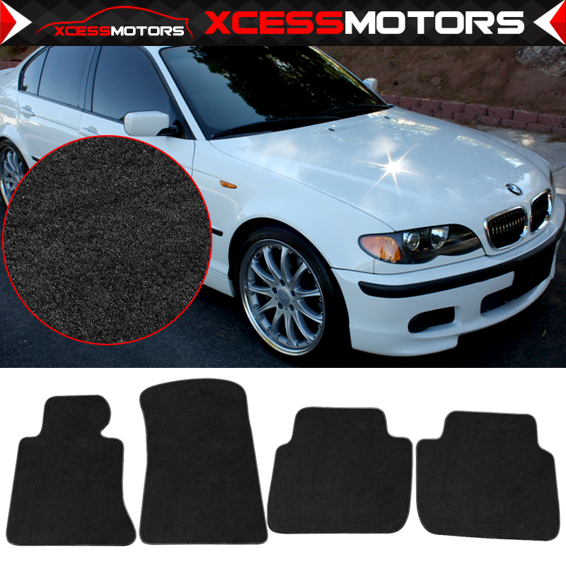 Fits 9806 BMW 3 Series E46 Floor Mats Black Nylon Carpet Front Rear eBay