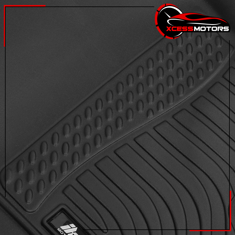 FREEMOTOR802 3D All Weather TPE Floor Mats For 2019-2024 Ram 1500 Crew Cab – Front & Rear, Black, Heavy Duty Liner Set - View #4