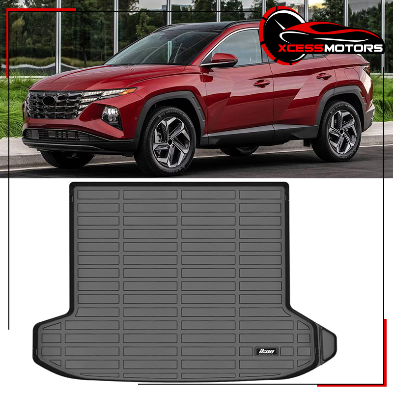 powoq Fit 2022-2023 Hyundai Tucson Trunk at Cargo Liner TPE Trunk Backrest at (Only Fits with
