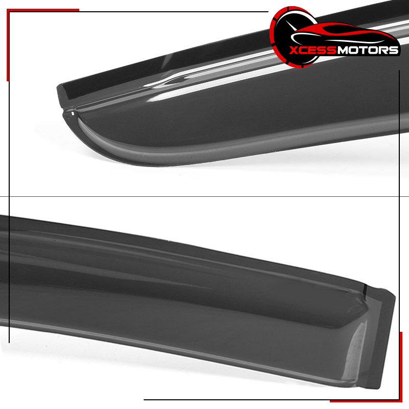 4-Piece Dark Smoke Vent Visors For Chrysler Town & Country 2008-2016 – Acrylic, Adhesive Mount
