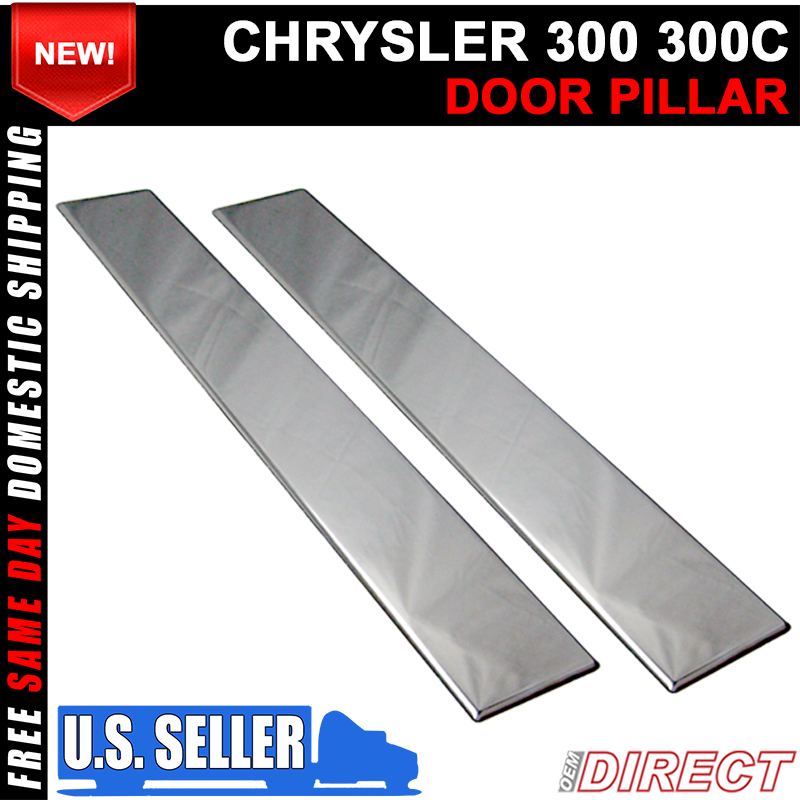 For 0510 Chrysler 300 300C Chrome Door Pillar 6 PCS Post Trim eBay