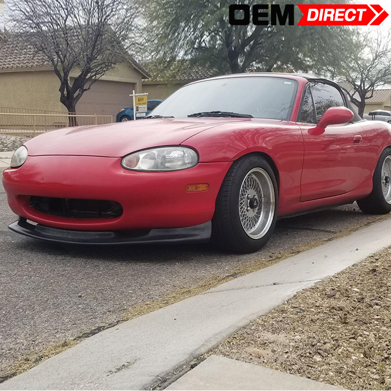 Gv Style Bumper Lip 99 00 GV Style Front Bumper Lip Spoiler For 1999 2000 Mazda Miata Mx 1162115