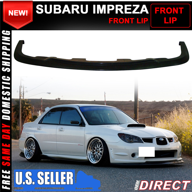 Fit For 06-07 Subaru Impreza WRX STI Front Bumper Lip Spoiler Unpainted
