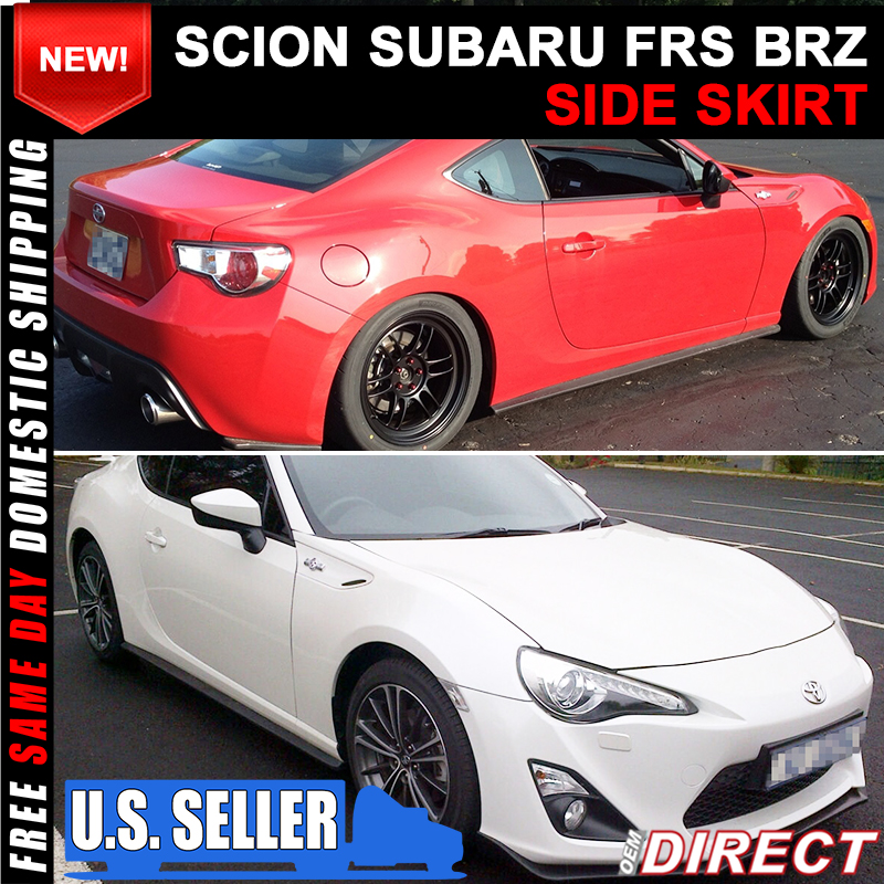 Fit For 13-19 Scion//Subaru FRS//BRZ CS Style Aero Side Skirts Rear Aprons