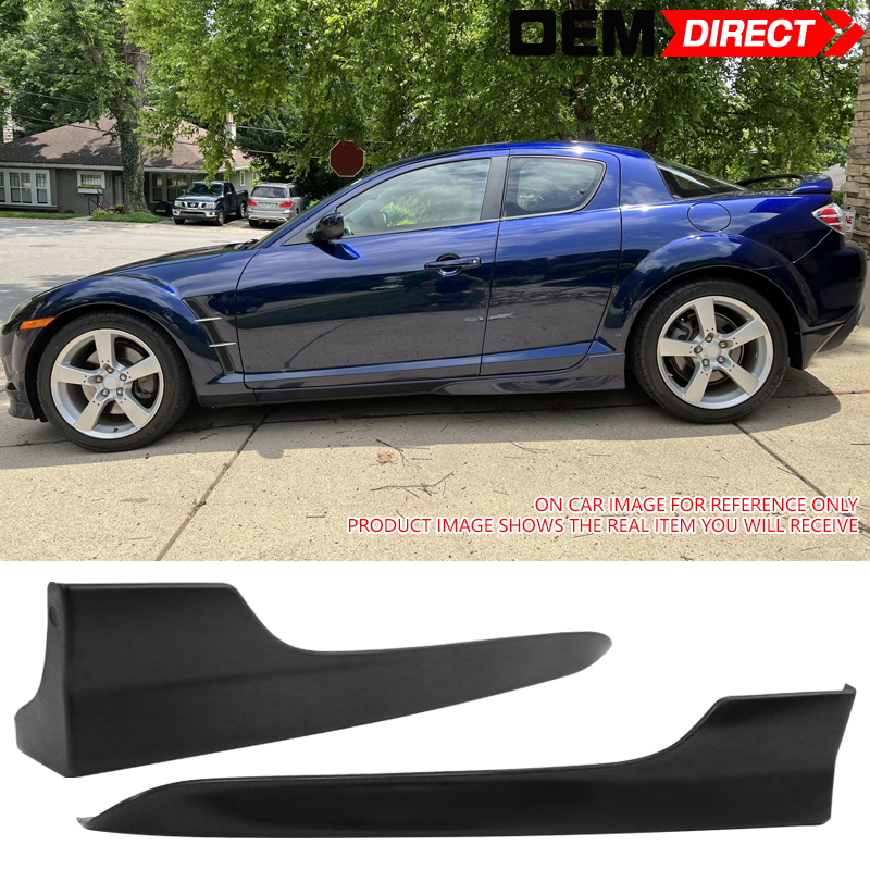 For 04-10 Mazda Rx8 Rx-8 OE Style PU Front Mud Flaps Splash Guards