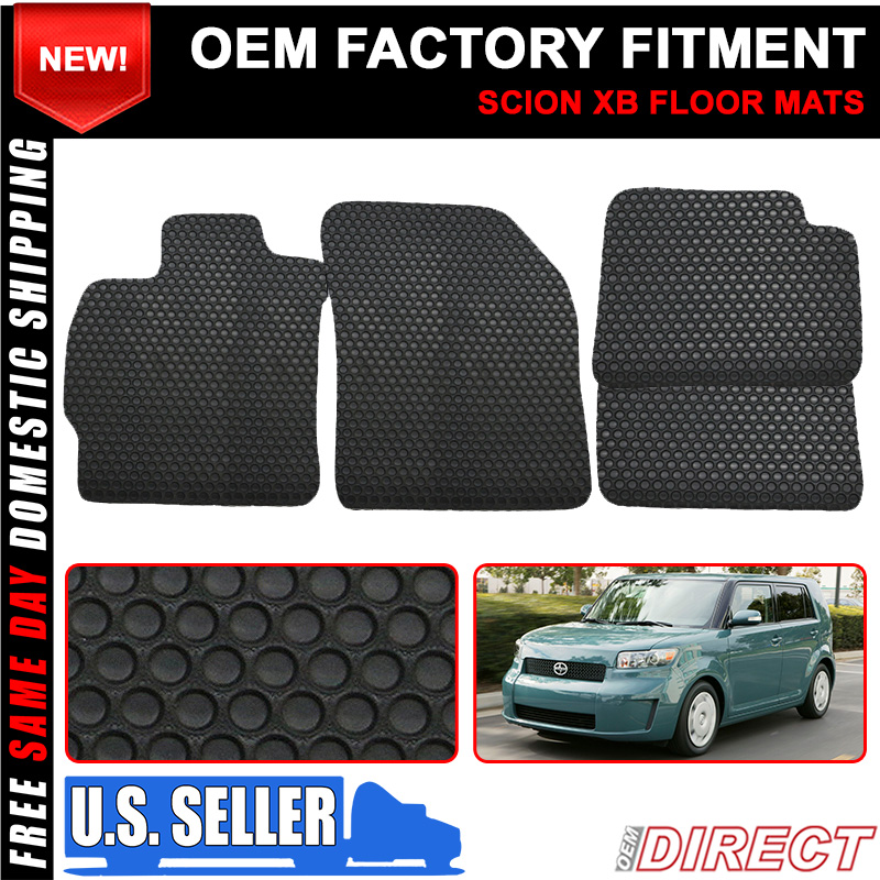 Fit 08 15 Scion Xb 4dr Car Floor Mats Carpet Front Rear Latex