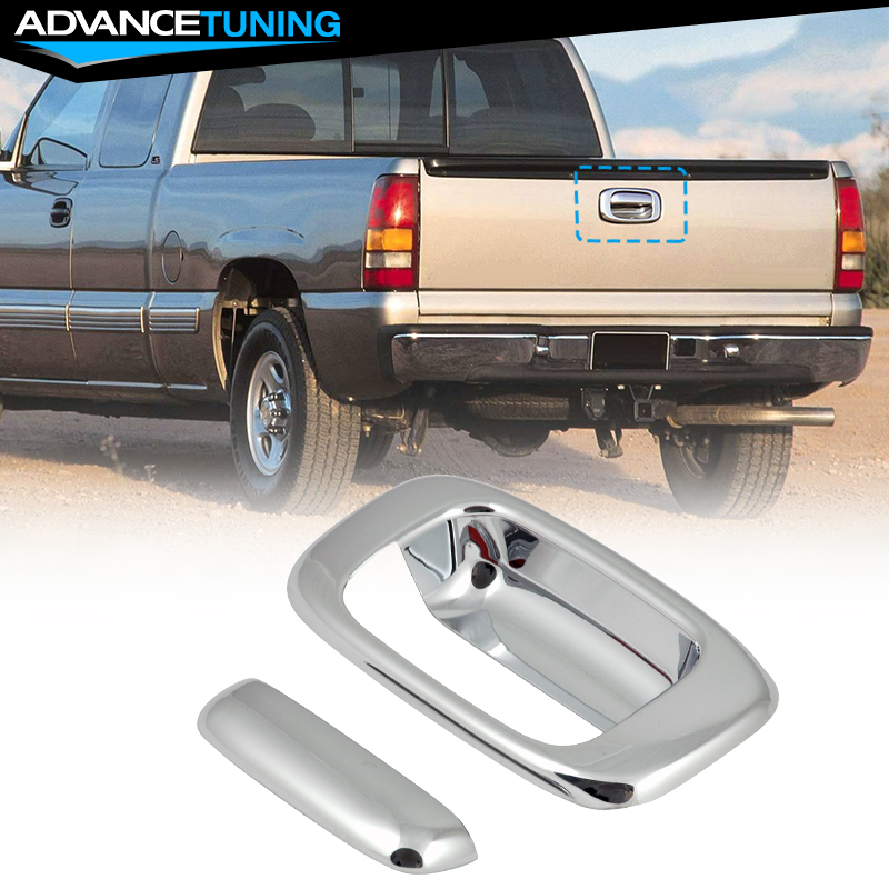 FOR CHEVY SILVERADO//GMC SIERRA 1999-2006 CHROME TAILGATE COVER WITHOUT KEYHOLE