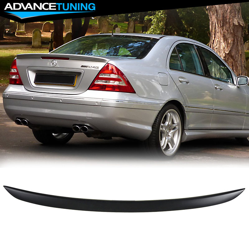 UNPAINTED Mercedes Benz C-class W203 Boot Lip Spoiler 2001-2012
