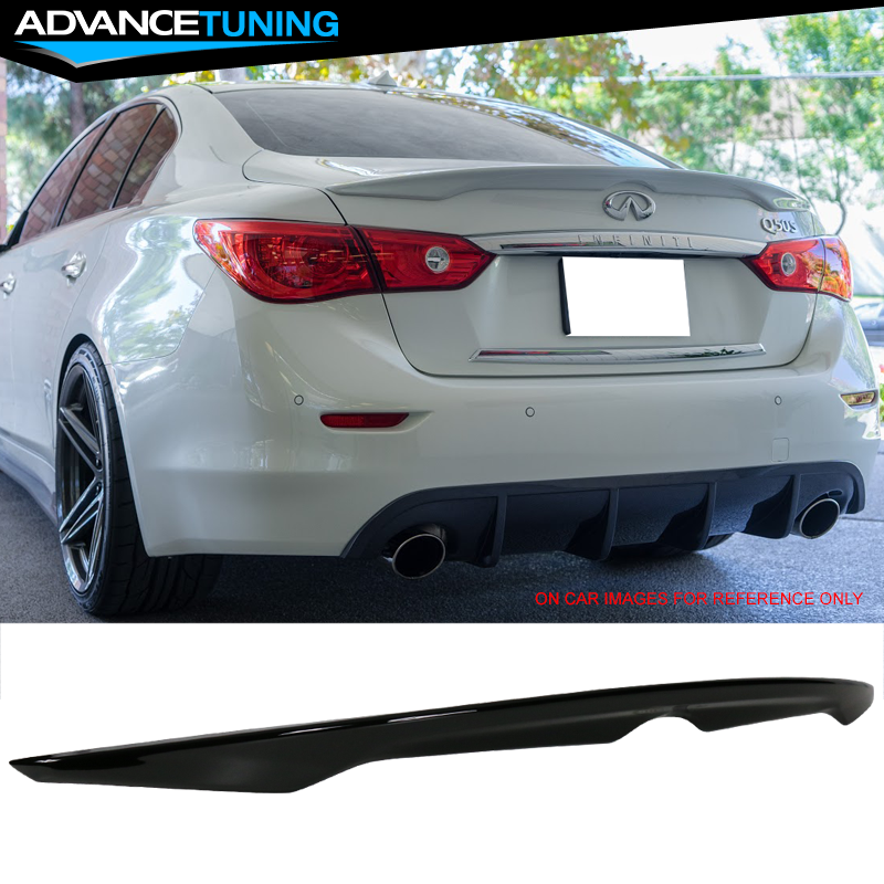 Fits 14-19 Infiniti Q50 Sedan 4Dr Ikon Style Trunk Spoiler OEM Painted Color