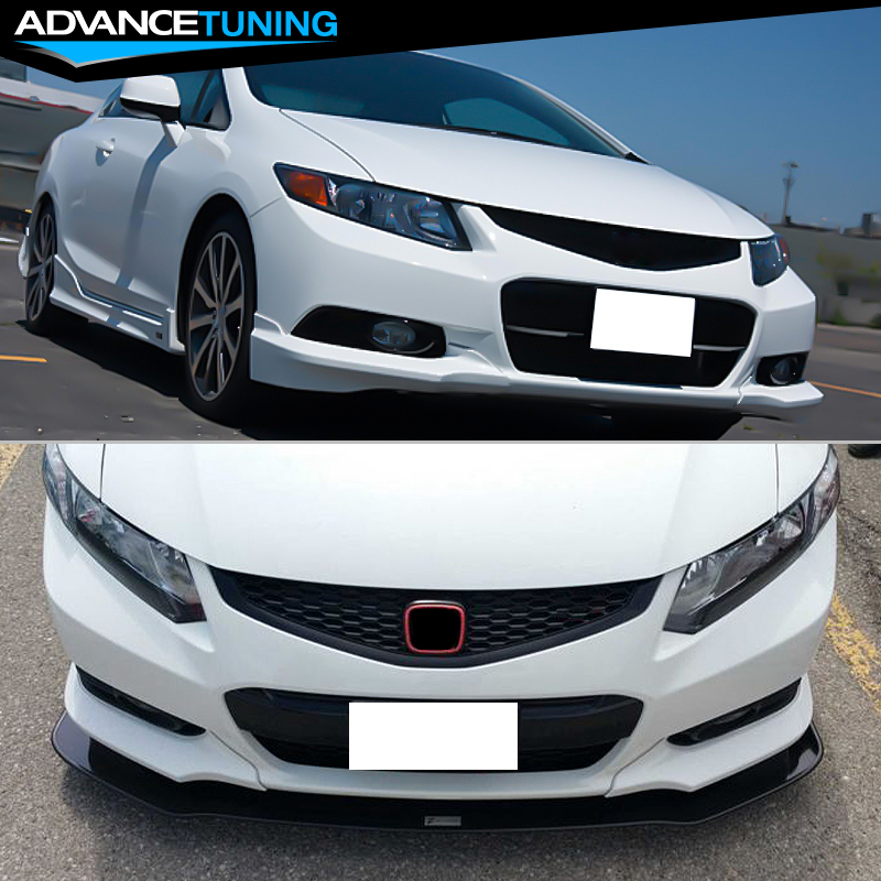 For 2023-25 Honda Civic Type-R FL5 AG Style PU Front Bumper Lip Spoiler For 2023-25 Honda Civic Type-R FL5 AG Style PU Front Bumper Lip Spoiler