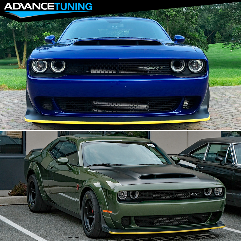 Splitter Guard Fits 18-19 Dodge Challenger Wide Body Hellcat Demon Red Eye Front ...