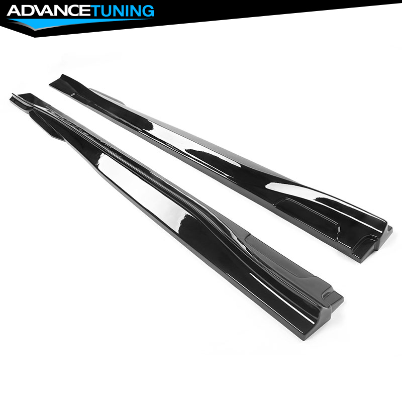 FREEMOTOR802 Gloss Black Side Skirt Extensions For 2021-2024 Ford Mustang Mach-E – IKON Style
