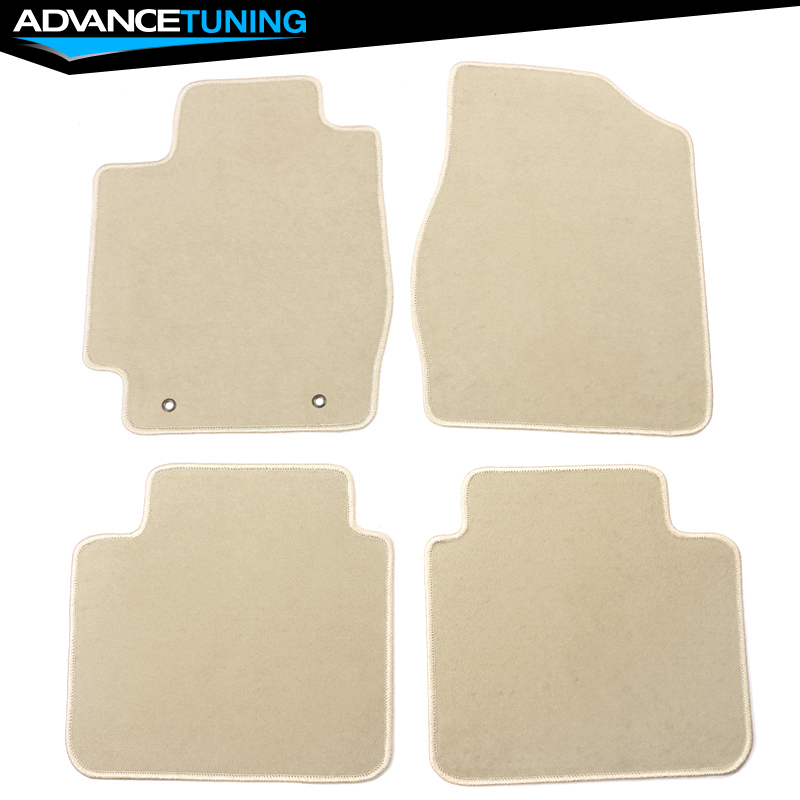 thumbnail image 2 of Advancetuning 4-Piece Beige Nylon Floor Mat Set For 2002-2006 Toyota Camry (Front & Rear) - OEM Style, Anti-Slip 2 of 6