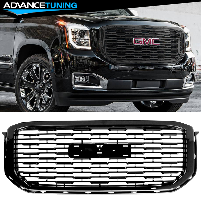 Diagenics Com Grilles Grille Guards Exterior Accessories Round Hole Mesh Style Abs Black Front Bumper Hood Mph Autoparts Front Grille Compatible With 2007 2013 Gmc Yukon Yukon Denali 2007 2008 2009 2010 2011 2012 2013