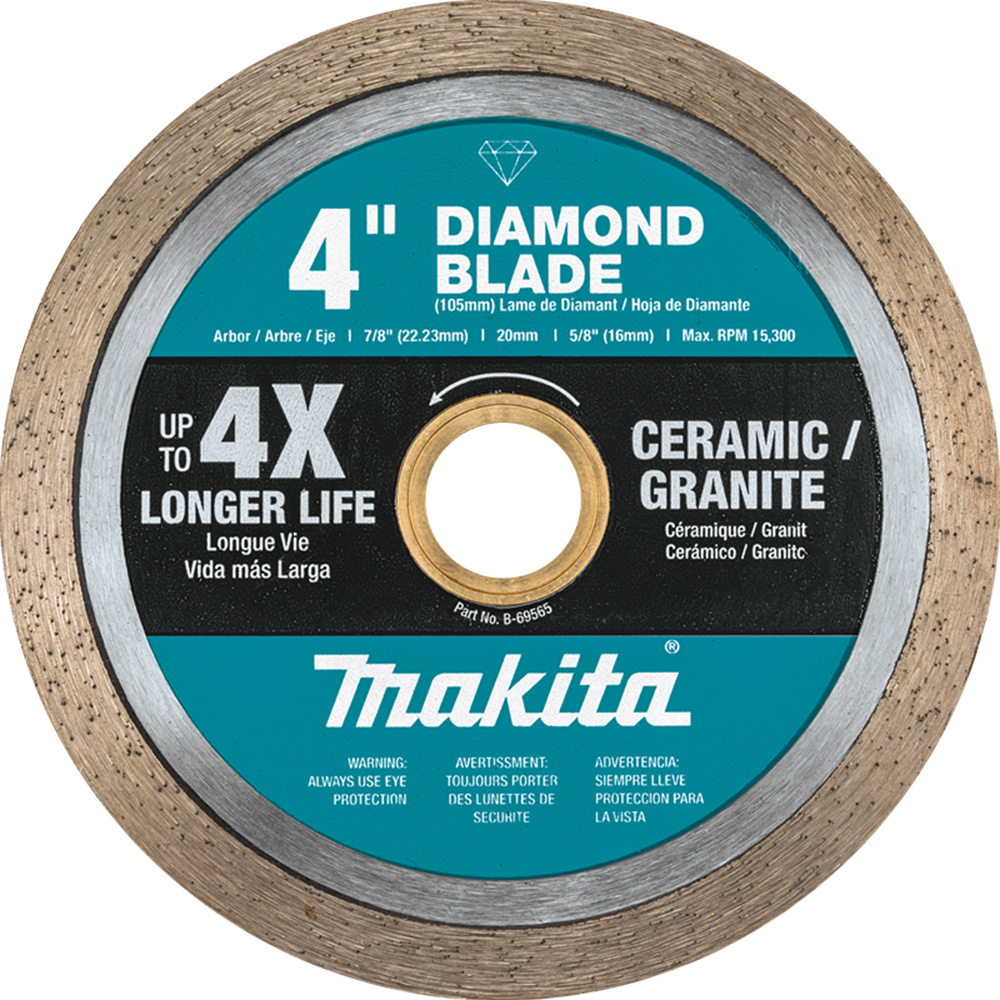 Makita B-69565 4 Inch Diamond Blade, Continuous Rim, General Purpose | eBay