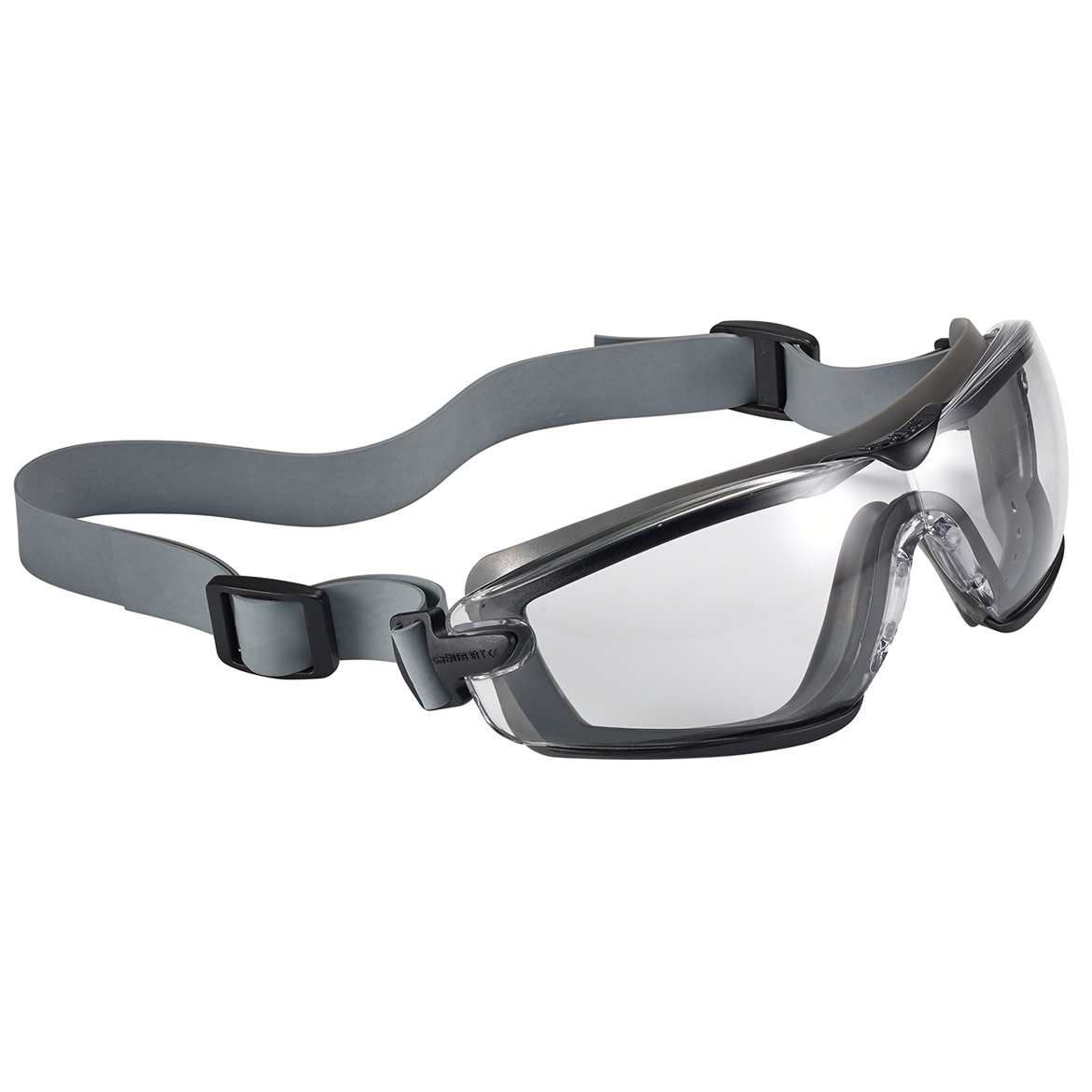 Bolle Safety 40246 Clear Lens AntiFog Cobra TPR Safety Goggles, Black