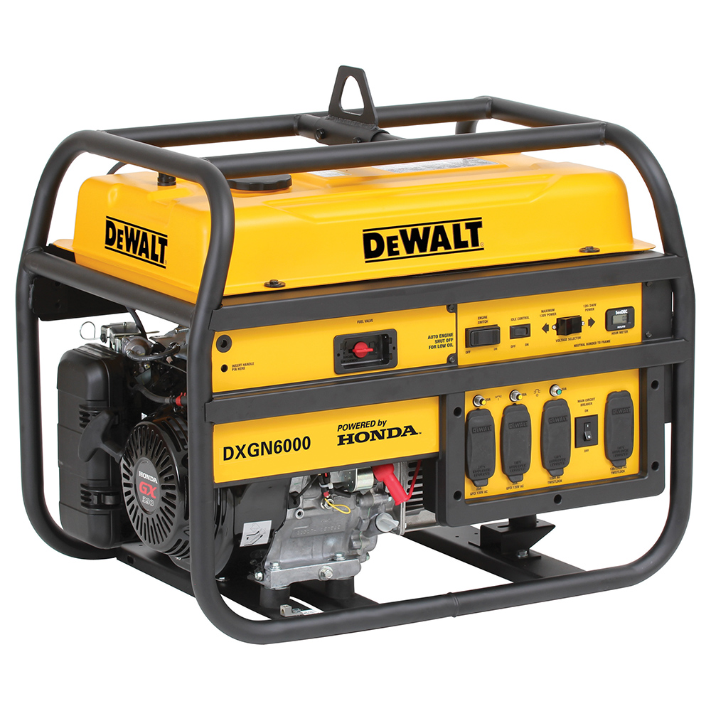 DeWALT DXGN6000 6000 Watt Commercial Portable Gas Power Generator