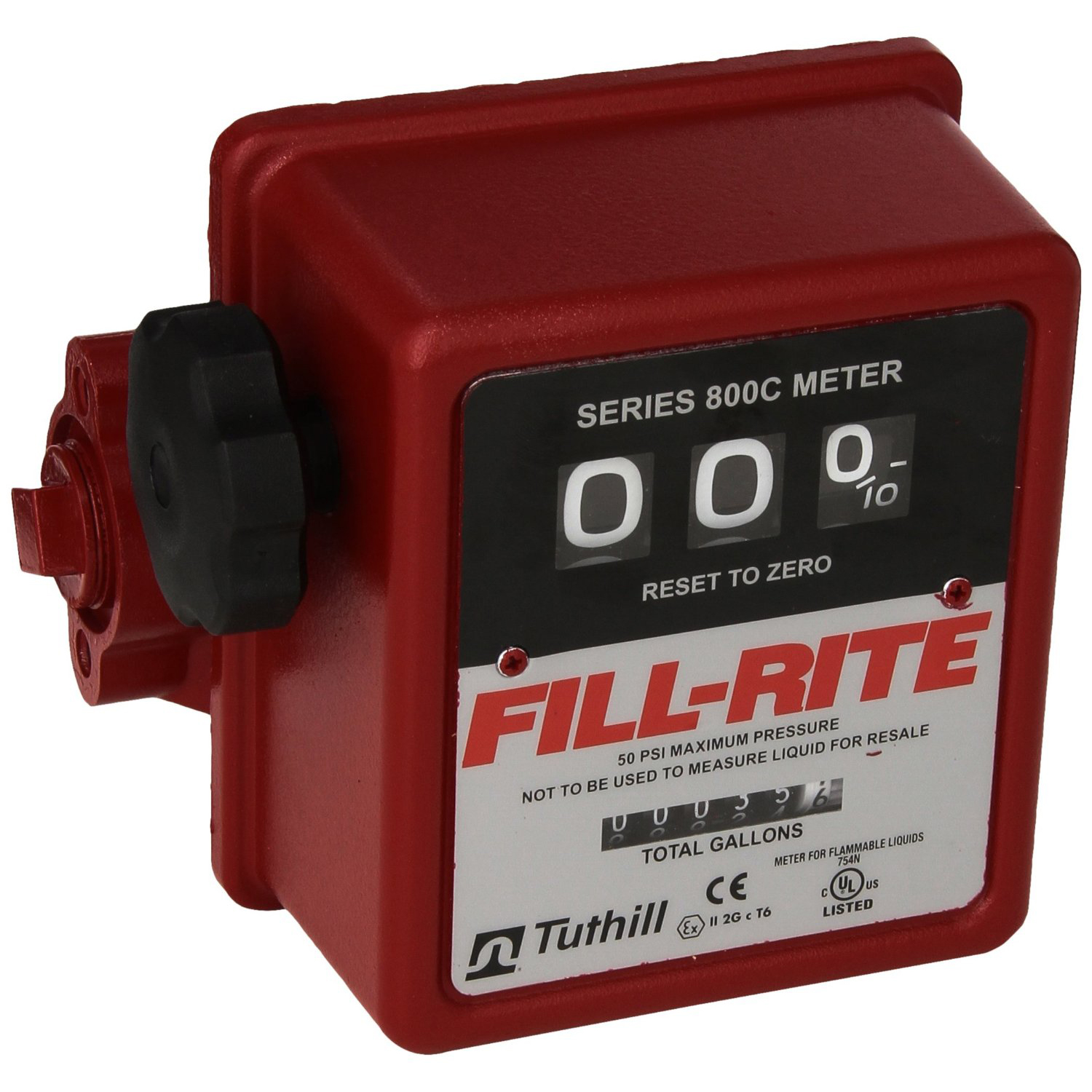 Fill-Rite 901CL 23-151 LPM 1-Inch NPT Threads Resettable Totalizer Meter