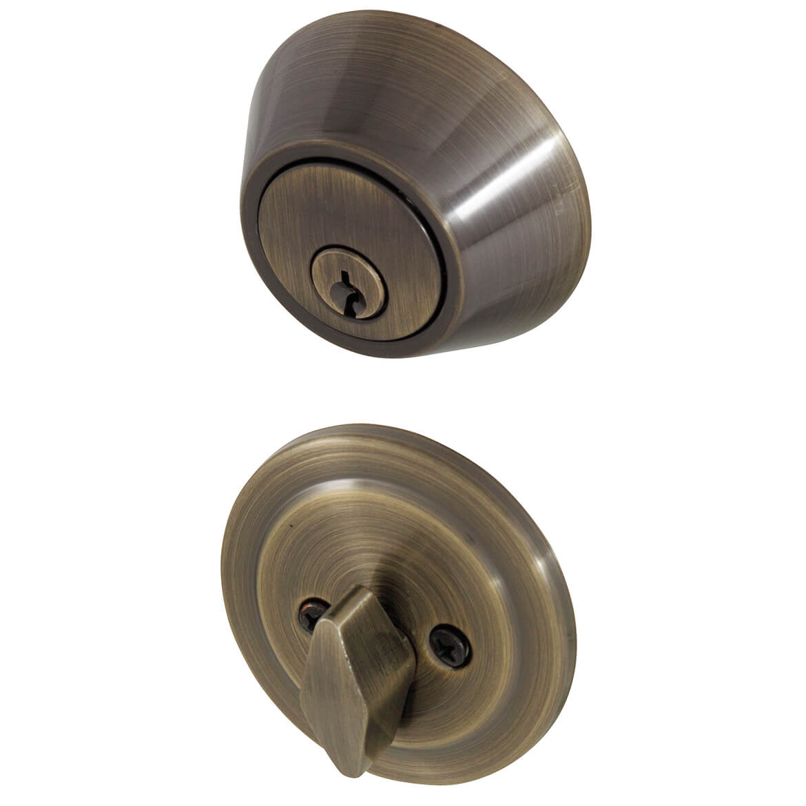 Honeywell 8111109 Single Entry Cylinder Deadbolt Door Lock Antique